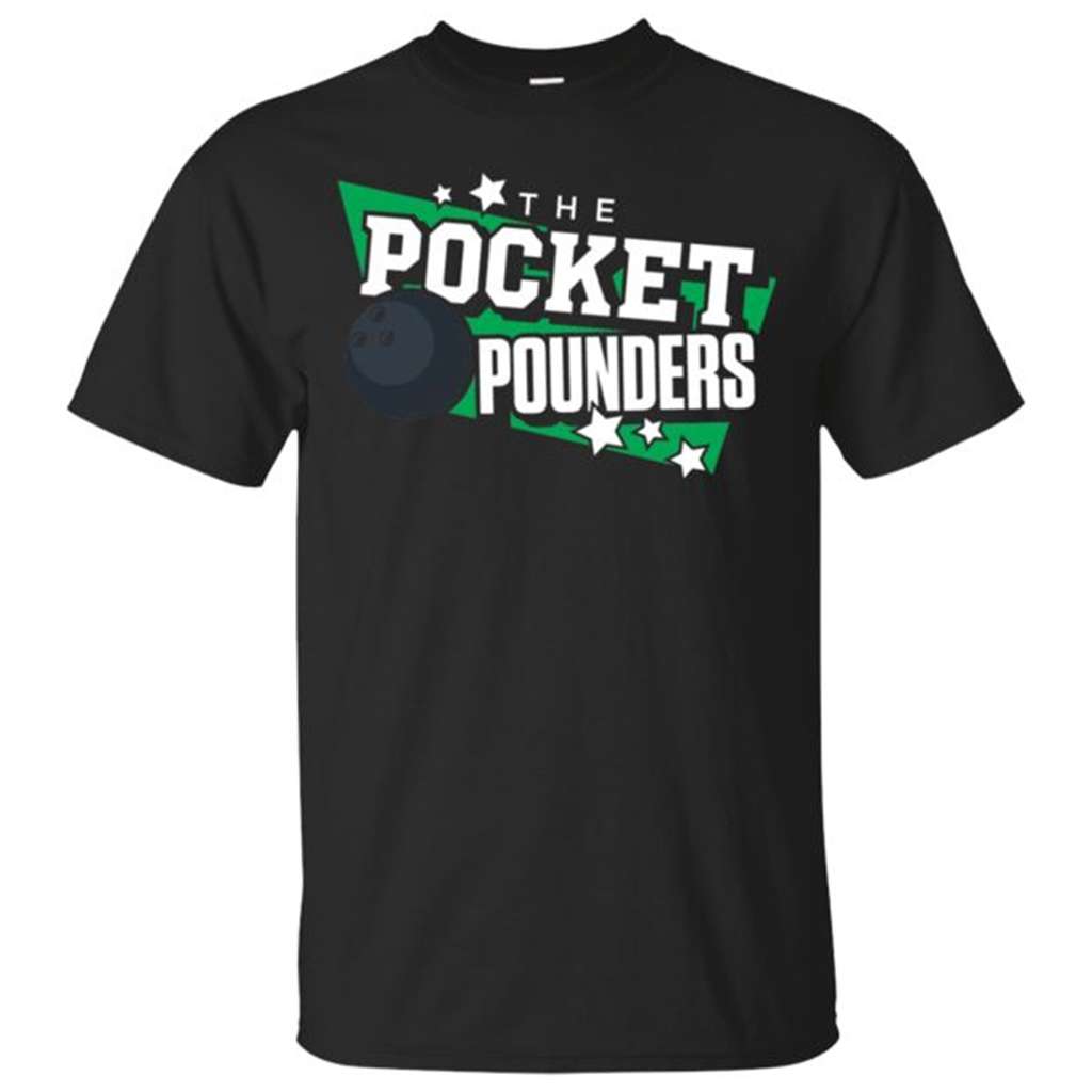 Pocket Pounders Bowling T-Shirt- Black