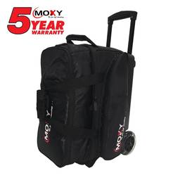 Moxy Blade Premium Double Roller Bowling Bag- Black