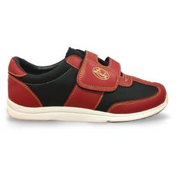 Linds Unisex Hawk Rental Bowling Shoes Red/Black- Hook and Loop