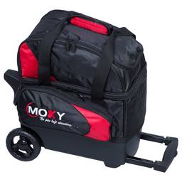 Moxy Candlepin Deluxe Roller Bowling Bag- Red/Black