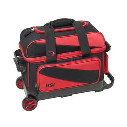 BSI Prestige Double Roller Bowling Bag- Black/Red