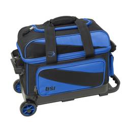 BSI Prestige Double Roller Bowling Bag- Black/Blue