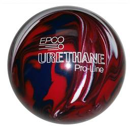 Duckpin EPCO Urethane Bowling Ball 4 7/8"- Dark Red/Royal/White