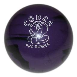 Duckpin Cobra Pro Rubber Bowling Ball 5" - Purple/Black
