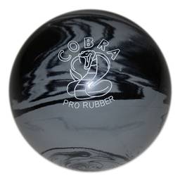 Duckpin Cobra Pro Rubber Bowling Ball 5" - Grey/Black