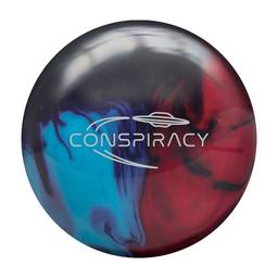 Radical Conspiracy Hybrid Bowling Ball- Sky Blue/Purple Solid/Red Pearl