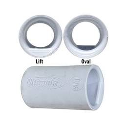 Ultimate Bowling Tour Lift Oval Sticky Finger Insert- White- Pack of 10