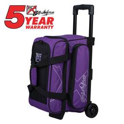 KR Hybrid Double Roller Bowling Bag- Purple
