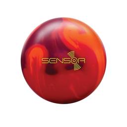 Track PRE-DRILLED Sensor Solid Bowling Ball - Orange/Scarlet/Burgundy