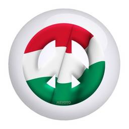 Hungary Meyoto Flag Bowling Ball
