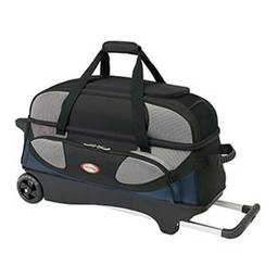 Columbia Pro Series 3 Ball Roller Bowling Bag- Blue/Silver
