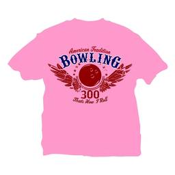 That's How I Roll Bowling T-Shirt- Pink