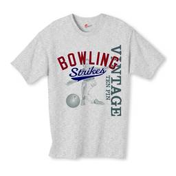 Bowling Strikes Vintage T-Shirt