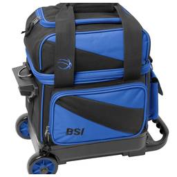 BSI Prestige Single Roller Bowling Bag- Blue/Black