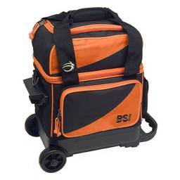 BSI Prestige Single Roller Bowling Bag- Orange/Black