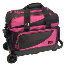 BSI Prestige Double Roller Bowling Bag- Black/Pink
