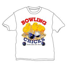 Bowling Chicks T-Shirt- White
