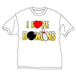 I Love Bowling T-Shirt- White
