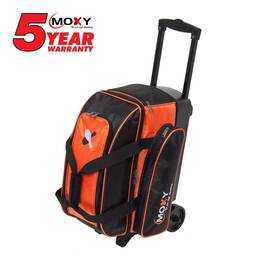 Moxy Double Roller Bowling Bag- Orange/Black