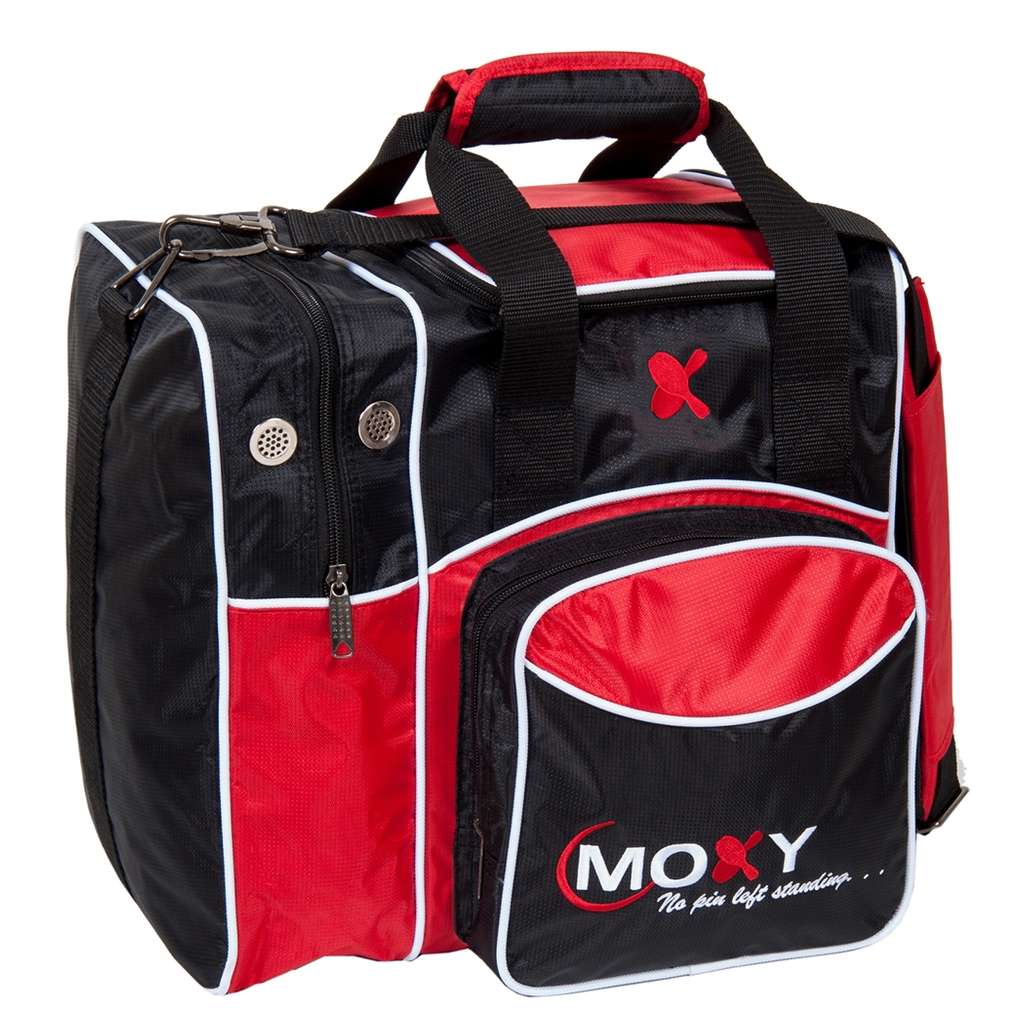 Moxy Deluxe Single Bowling Bag- Red/Black