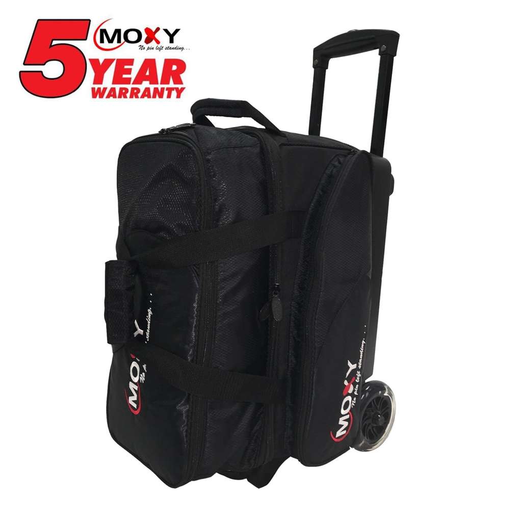 Moxy Blade Premium Double Roller Bowling Bag- Black