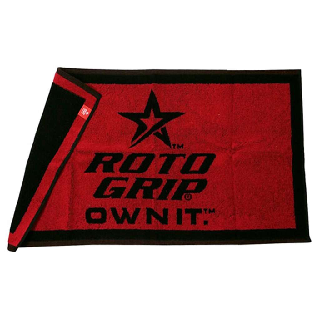 Roto Grip Woven Bowling Towel- Red/Black