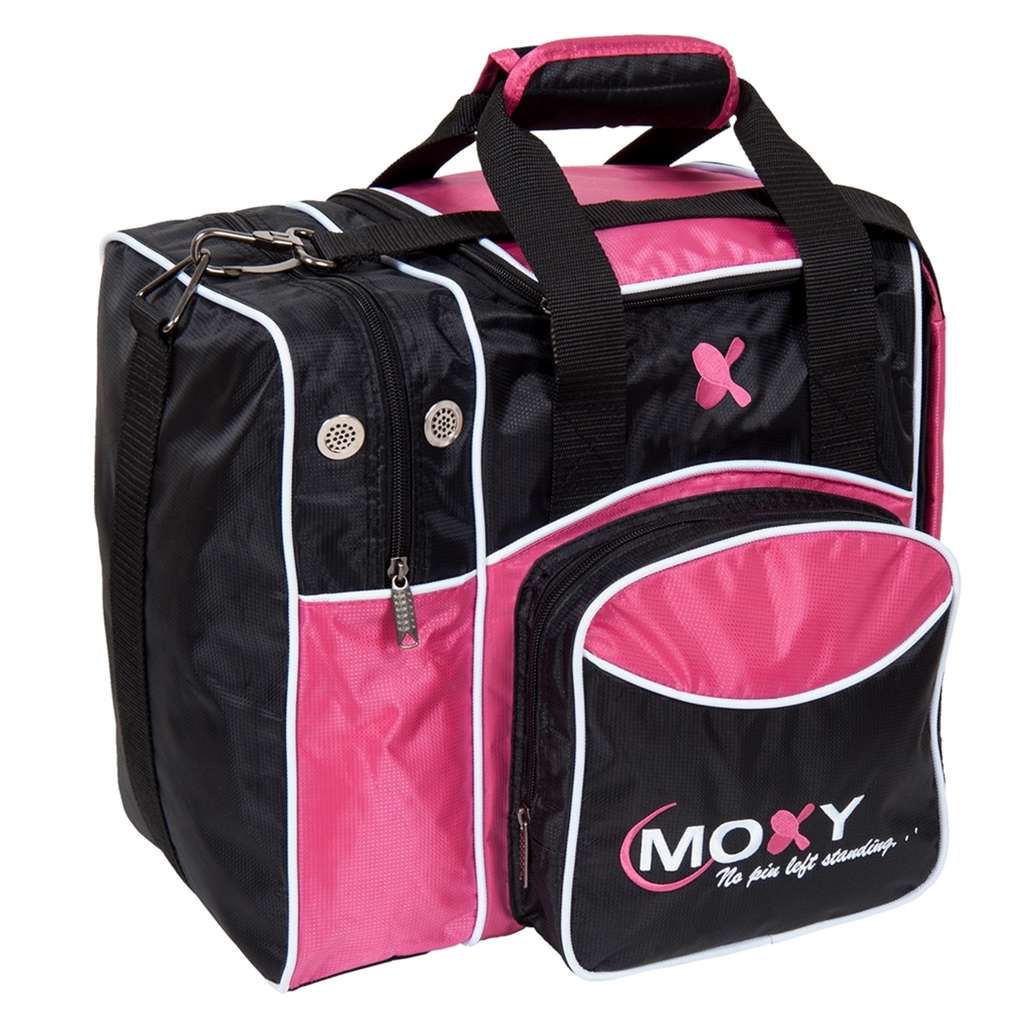 Moxy Candlepin Deluxe Tote Bowling Bag- Pink/Black