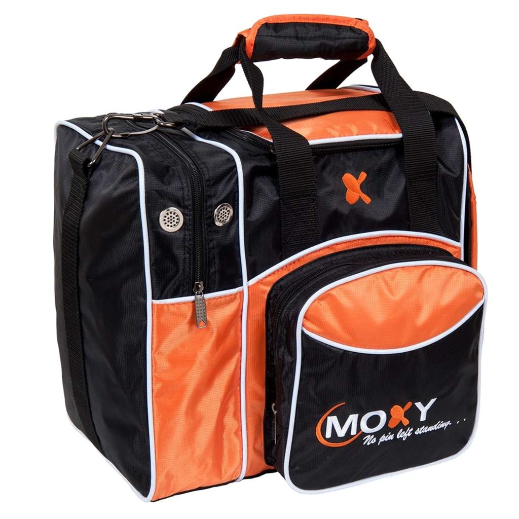 Moxy Candlepin Deluxe Tote Bowling Bag- Orange/Black