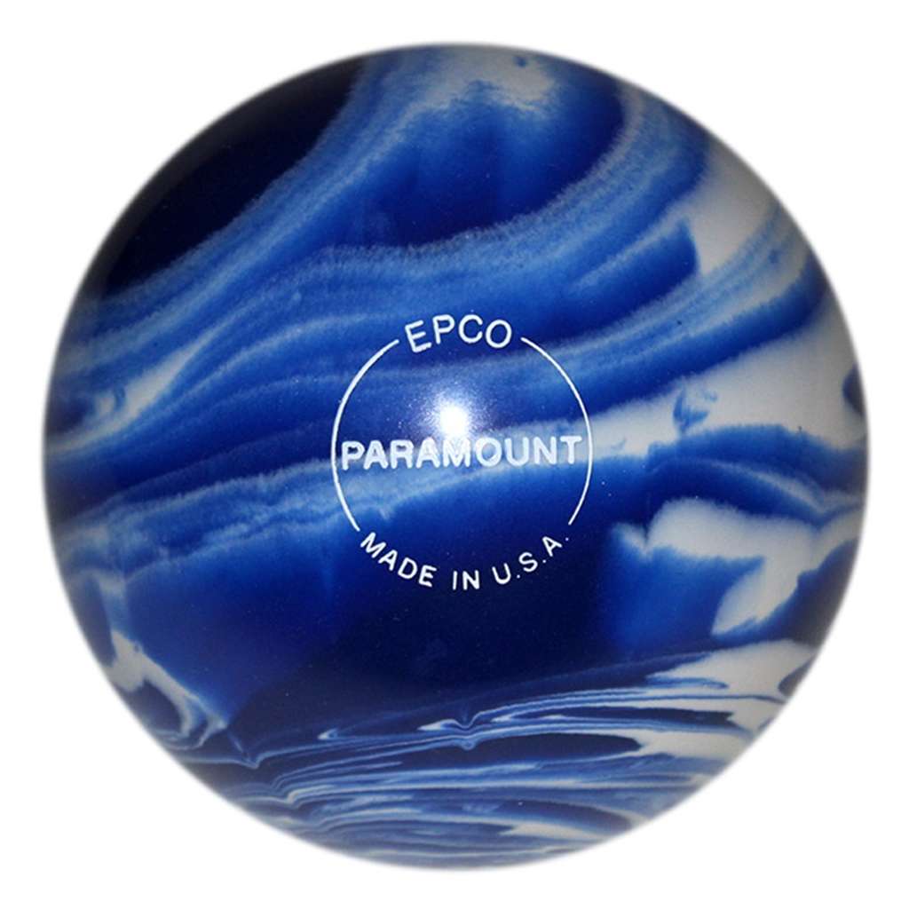 Candlepin Paramount Marbleized Bowling Ball 4.5"- Blue/White
