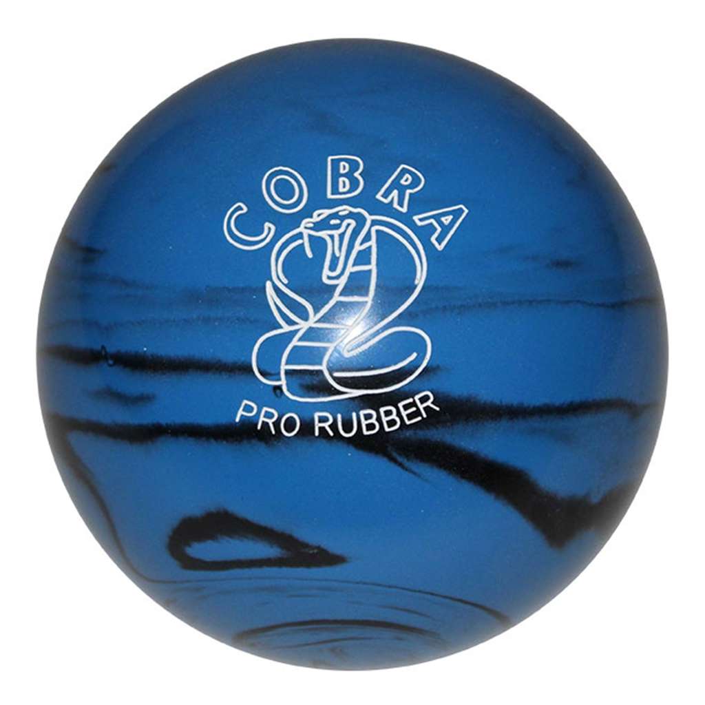 Candlepin Cobra Pro Rubber Bowling Ball 4.5"- Blue/Black