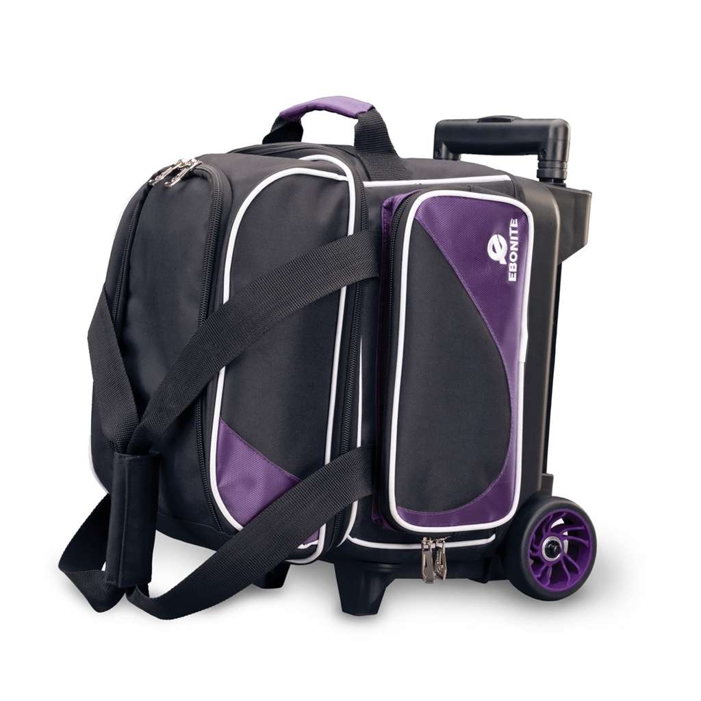 Ebonite Transport Single Roller Bowling Bag - Purple