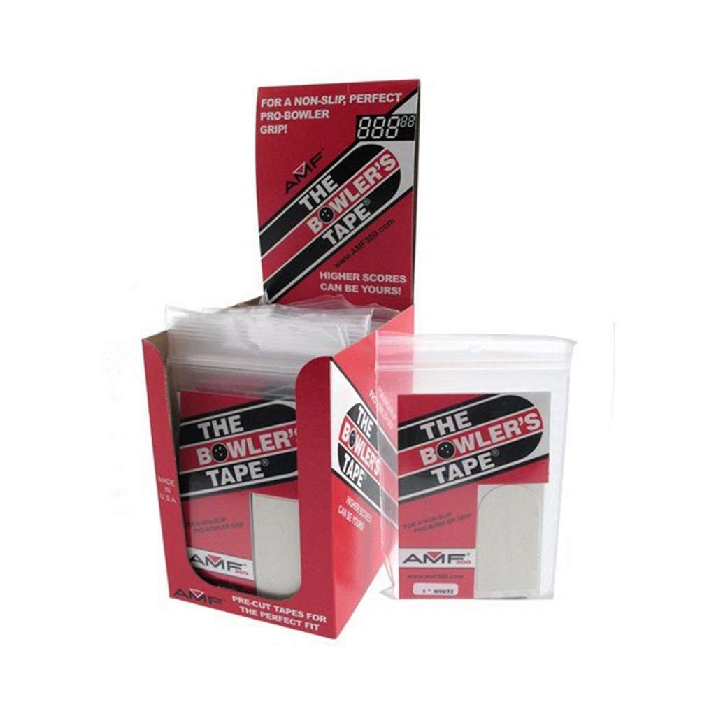 AMF Bowlers Tape Display 30 ct Box of 12 - 3/4" White