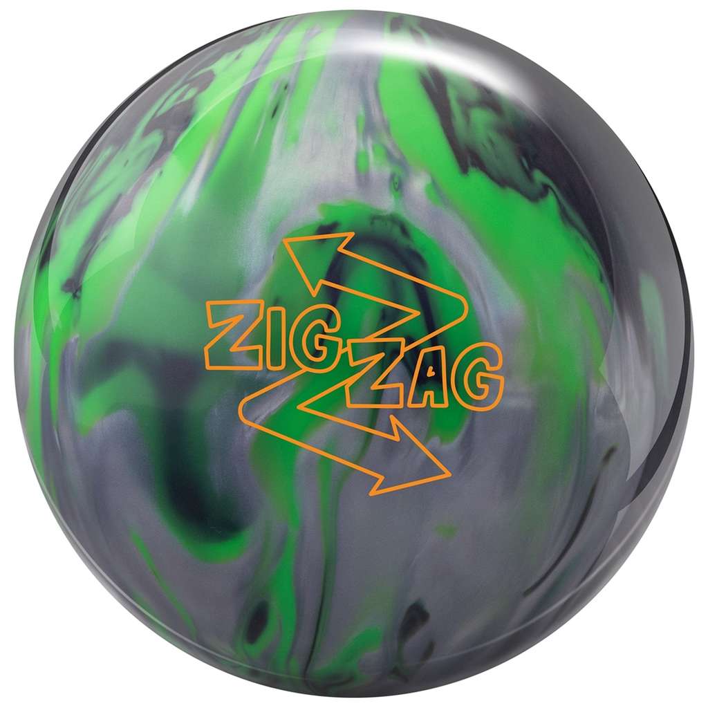 Radical ZigZag Bowling Ball - Black/Silver/Lime 