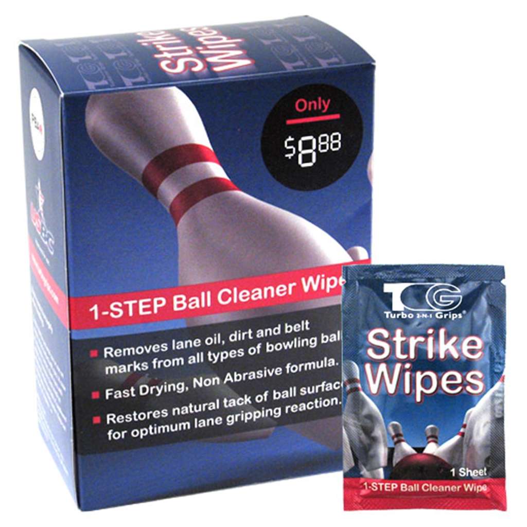 Turbo Grips Strike Wipes Ball Cleaner- Box Of 25