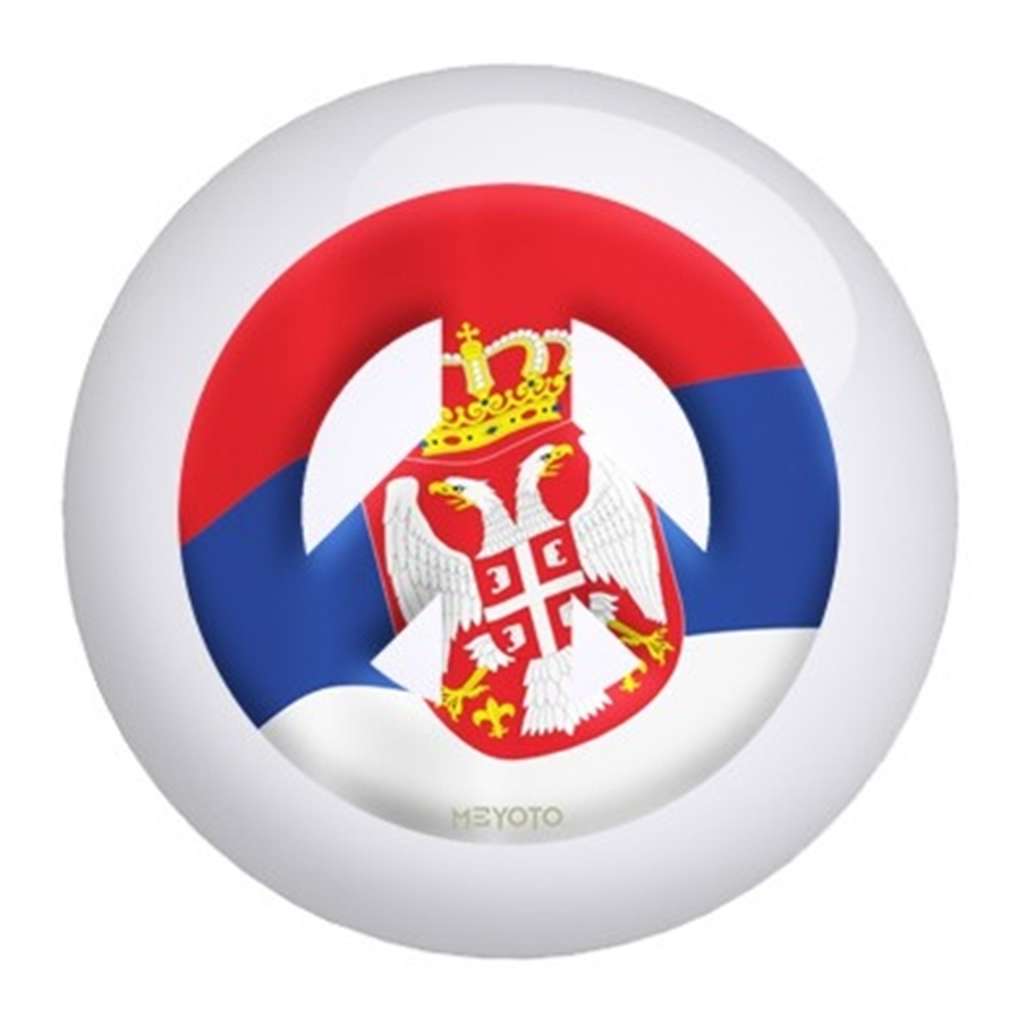Serbia Meyoto Flag Bowling Ball