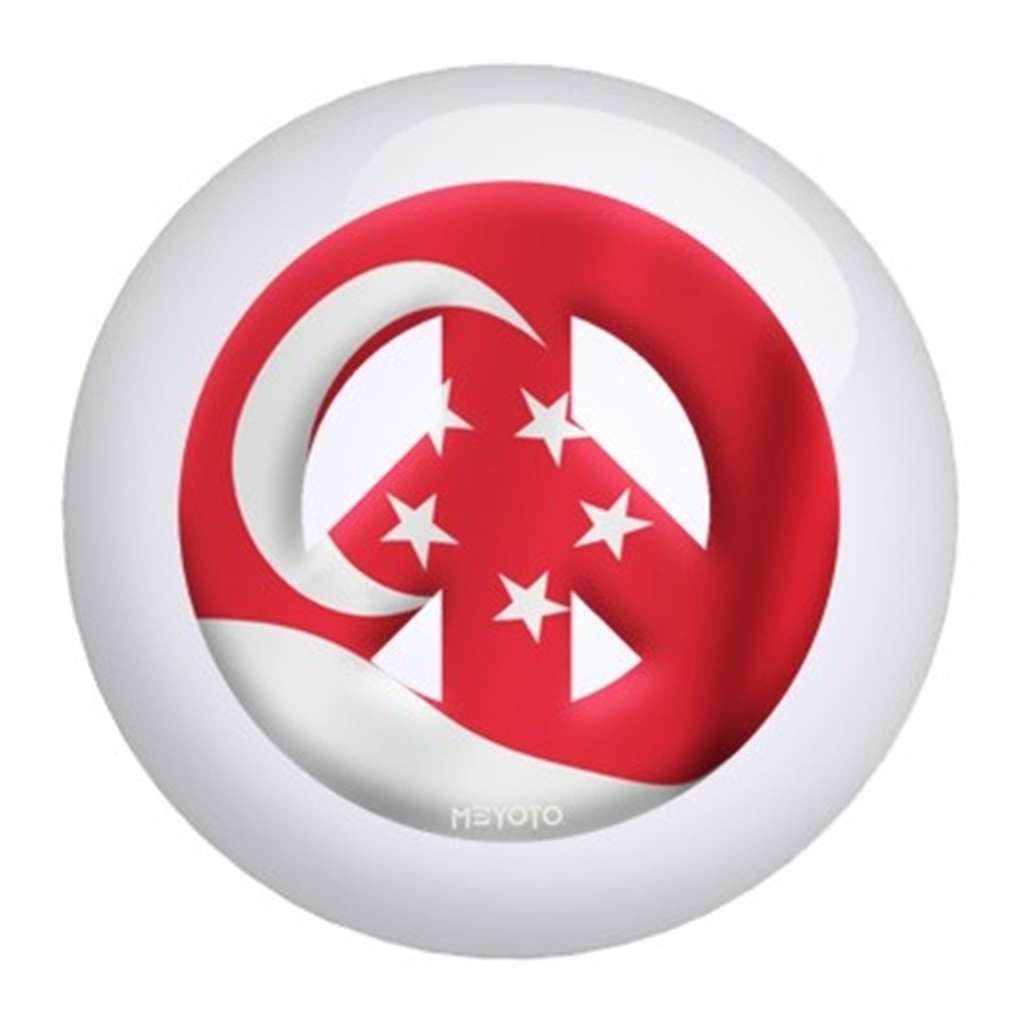 Singapore Meyoto Flag Bowling Ball