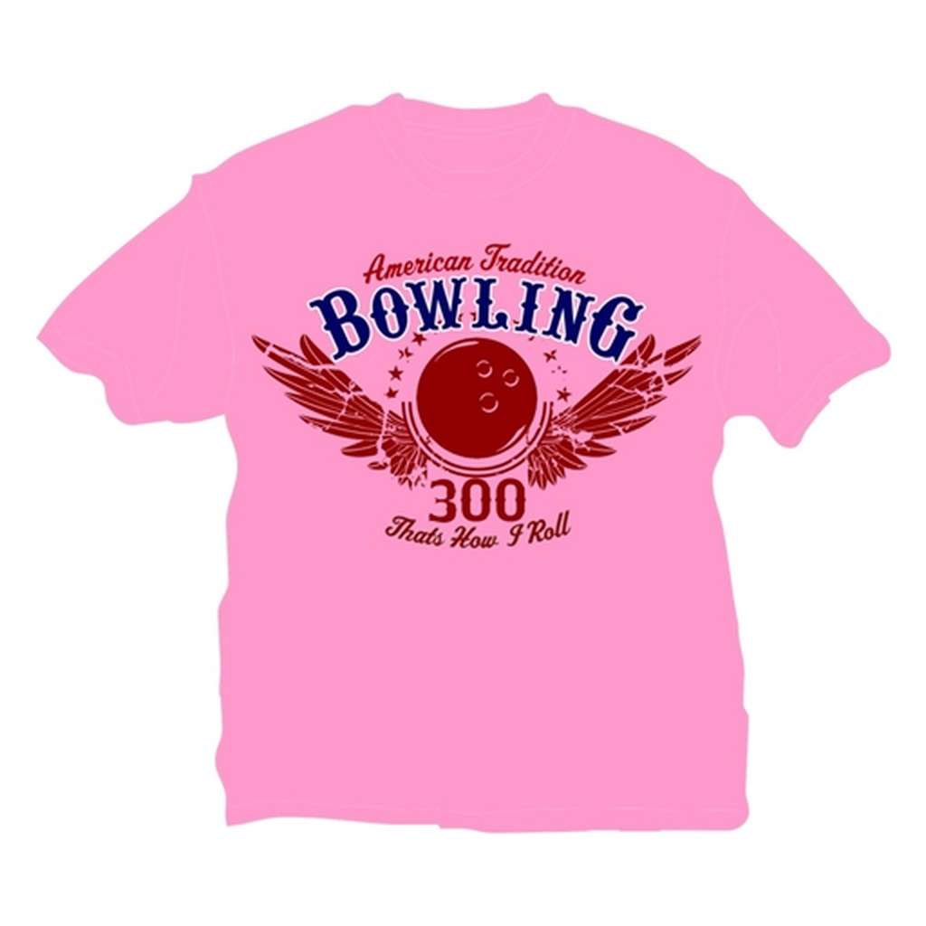 That's How I Roll Bowling T-Shirt- Pink